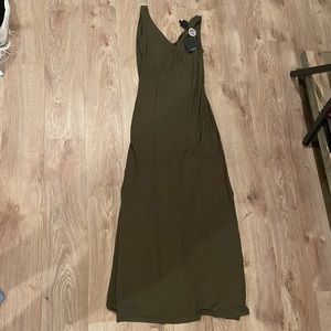 Army Green Maxi Dress